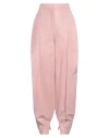Loewe Woman Pants Light Pink Size 8 Lambskin In Pink