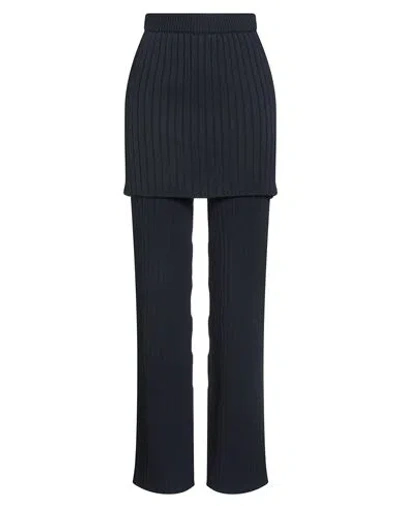 Loewe Woman Pants Midnight Blue Size M Wool