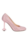 Loewe Toy Strass Leather Pumps In Pink