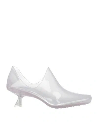 Loewe Woman Pumps Transparent Size 7 Rubber In White