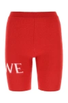 LOEWE LOEWE WOMAN RED WOOL BLEND LEGGINGS