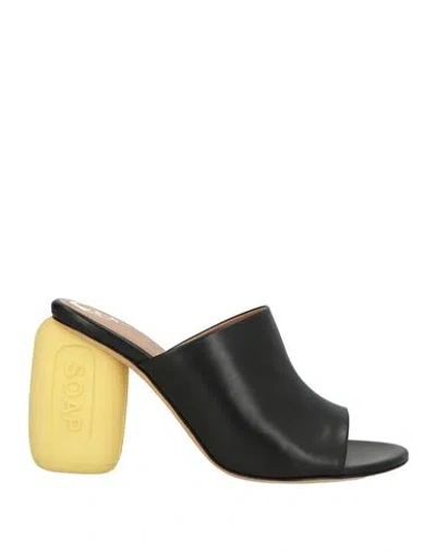 Loewe Woman Sandals Black Size 7 Leather