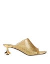 Loewe Toy Open Toe Mules In Gold