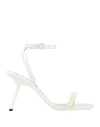 Loewe Petal Stiletto Sandal In Lambskin In White
