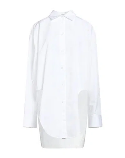 Loewe Woman Shirt White Size 6 Cotton