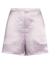 Loewe Woman Shorts & Bermuda Shorts Lilac Size 16 Acetate, Polyester In Purple