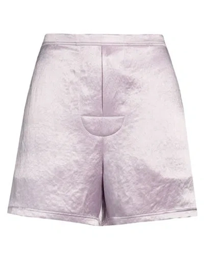 Loewe Woman Shorts & Bermuda Shorts Lilac Size 16 Acetate, Polyester In Purple