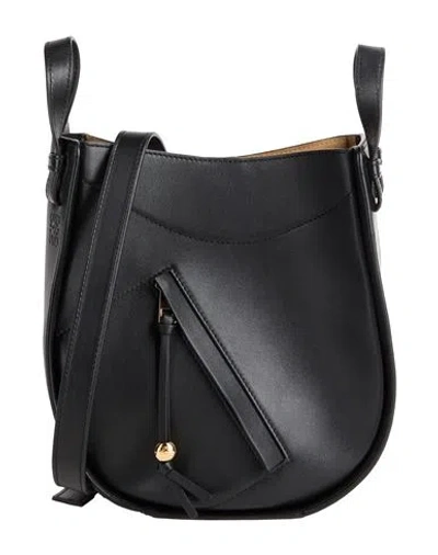 Loewe Woman Shoulder Bag Black Size - Leather