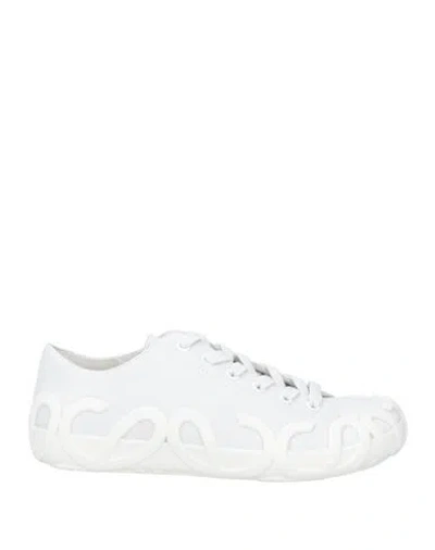 Loewe Woman Sneakers White Size 8 Leather
