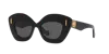 Loewe Anagram 48mm Small Cat Eye Sunglasses In Grey