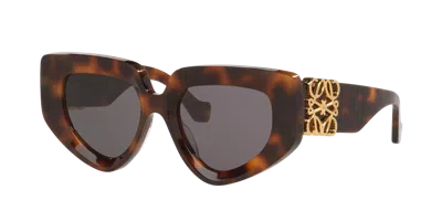 Loewe Woman Sunglass Anagram Lw40154u In Gray