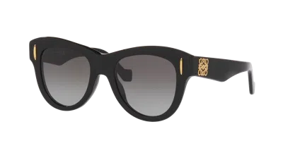 Loewe Woman Sunglass Anagram Lw40174i In Blue