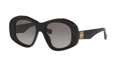 Loewe Woman Sunglass Anagram Lw40181i In Burgundy