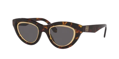 Loewe Woman Sunglass Anagram Lw40182u In Blue