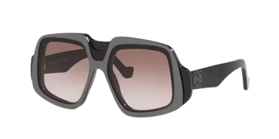 Loewe Woman Sunglass Anagram Lw40194i In Blue