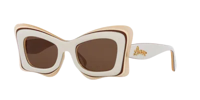 Loewe Woman Sunglass Paulas Ibiza Lw40140u In Brown