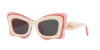 Loewe Multicolor Acetate Butterfly Sunglasses In Grey