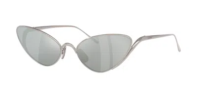 Loewe Woman Sunglasses Signature Lw40179u In Silver