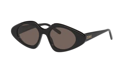 Loewe Woman Sunglass Slim Lw40185i In Gray