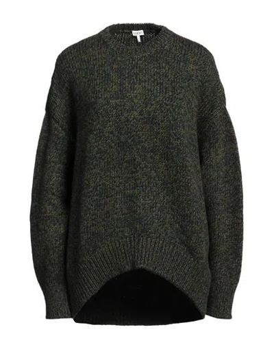 Loewe Multi-panel Design Wool-blend Jumper In Green