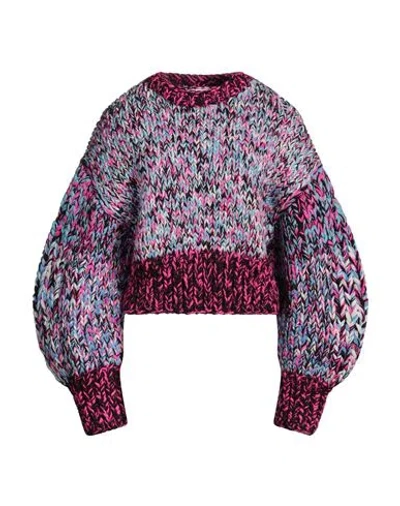LOEWE LOEWE WOMAN SWEATER FUCHSIA SIZE S WOOL