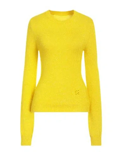 Loewe Woman Sweater Yellow Size S Viscose, Polyamide, Elastane