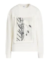 Loewe Woman Sweatshirt White Size M Cotton, Linen In Animal Print