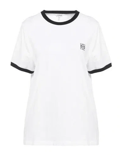 Loewe Woman T-shirt White Size Xxl Cotton, Polyester