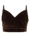 Loewe Denim Cropped Strappy Top In Multicolor