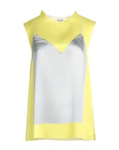 Loewe Fluo Yellow Satin Top