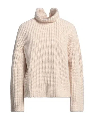 Loewe Woman Turtleneck Beige Size M Cashmere