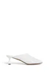 Loewe Toy Leather Drop Stiletto Mules In White