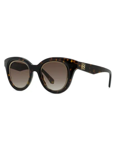 Loewe Women's 51.5mm Round Sunglasses In Brown
