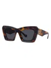 Loewe Lunettes De Soleil Transparentes Beveled Cateye In Multi