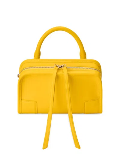 Loewe Women's Amazona Mini Leather Top Handle Bag In Yellow