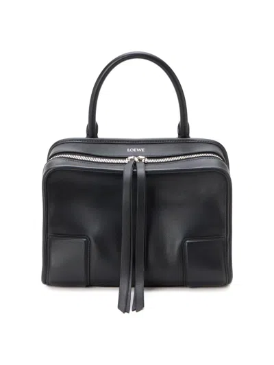 Loewe Women's Amazona Small Leather Top Handle Bag In Black