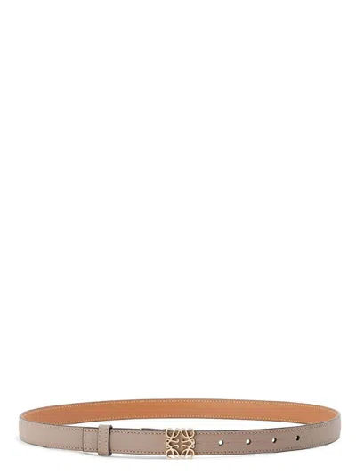 Loewe Women's Anagram 2cm Belt In Sandgold