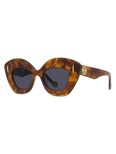 Loewe Lw401271 Cat-eye Acetate Sunglasses In Purple