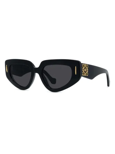 Loewe Women's Anagram 51mm Butterfly Sunglasses In Gray