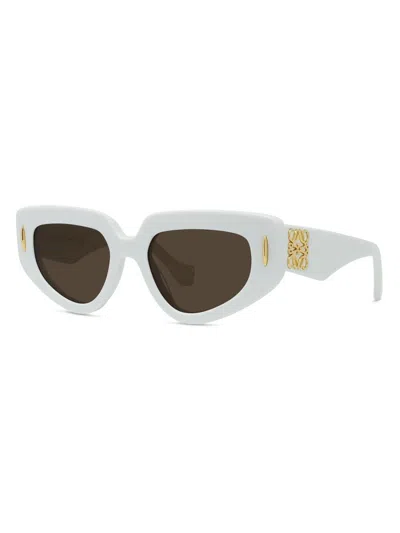 Loewe Women's Anagram 51mm Butterfly Sunglasses In Burgundy