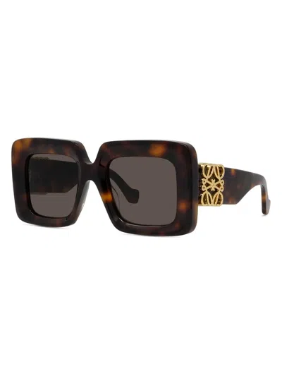 Loewe Maxi Anagram Square Sunglasses In Black
