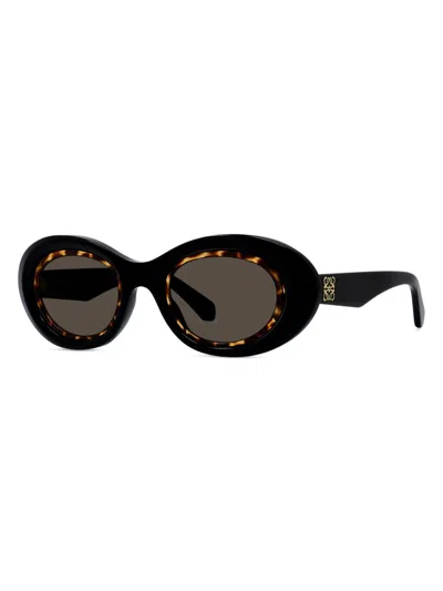 Loewe Mini Anagram Cat-eye Sunglasses In Black