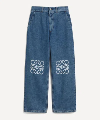 Loewe Women's Anagram Baggy Jeans
