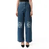 Loewe Women's Anagram Baggy Jeans Af In Jeans Blue