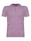 Loewe Women Anagram Cashmere And Silk Polo Shirt In Purple