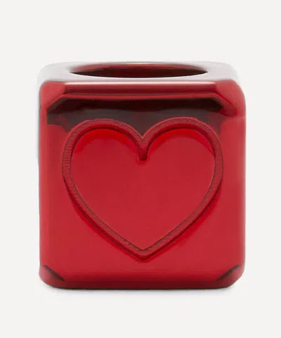 Loewe Women's Anagram Cube Dice In Red