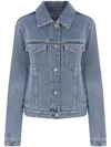 Loewe Anagram Jacket In Denim In Multicolor