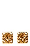 Loewe Anagram Cube Stud Earrings In Gold