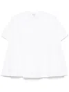 Loewe Women Anagram-embroidered Trapeze T-shirt In Silver