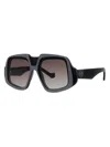 Loewe Anagram 61mm Gradient Geometric Sunglasses In Black
